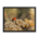 Autumn photo of a Ladybug on a gold background - Framed poster
