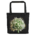 Onion flower on black background - Tote bag