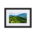 Green and cloudy mountain landscape - Matte Paper Framed Poster With Mat