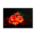 Red flower selective focus - Framed poster
